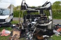 Wohnmobil ausgebrannt Koeln Porz Linder Mauspfad P040